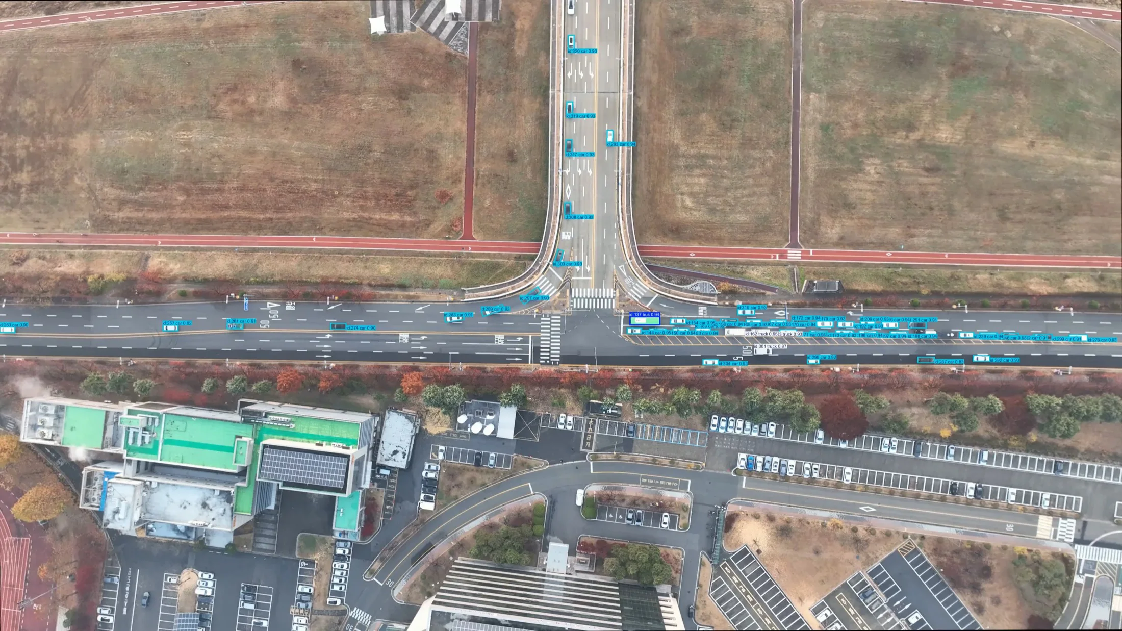 DRIFT drone traffic detection scene
